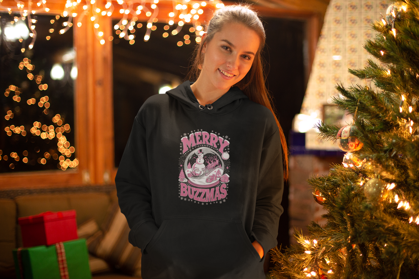 MERRY BUZZ-MAS HOODIE WOMANS